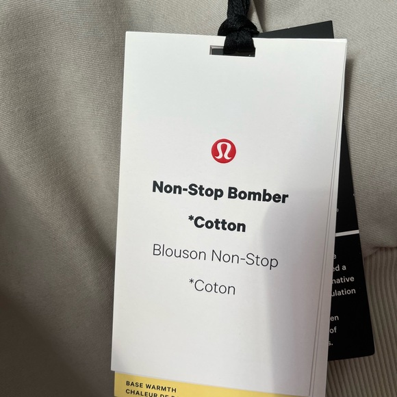 Lululemon cotton non-stop bomber jacket in raw linen - Picture 10 of 10